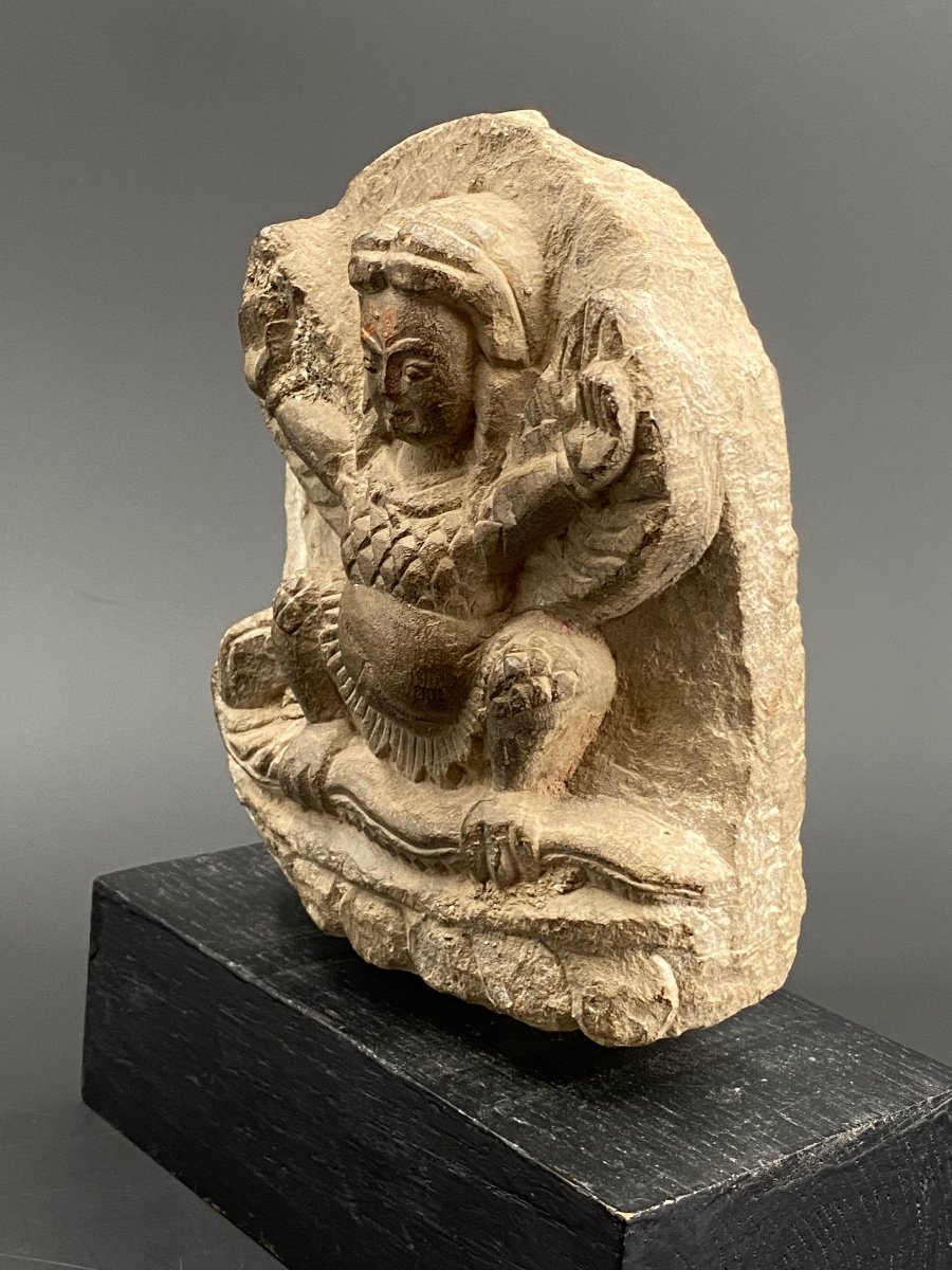Garuda, grès, Népal, XVII ème-photo-2