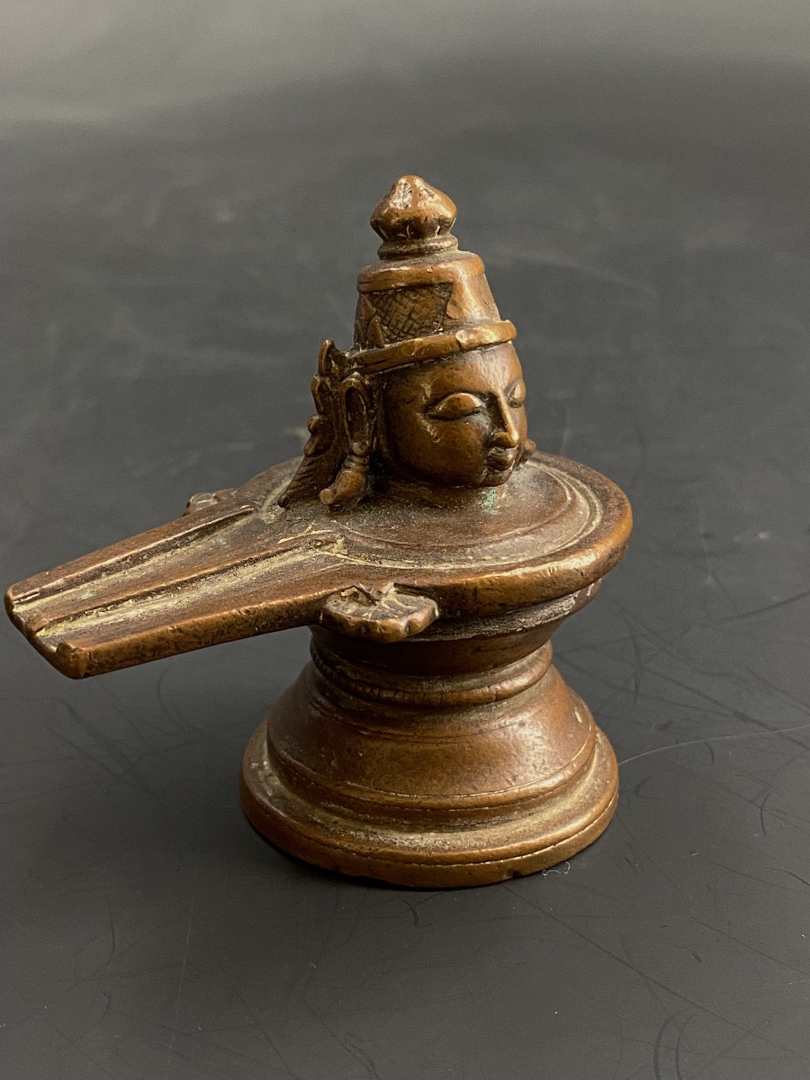 Shiva Lingam, bronze, Inde