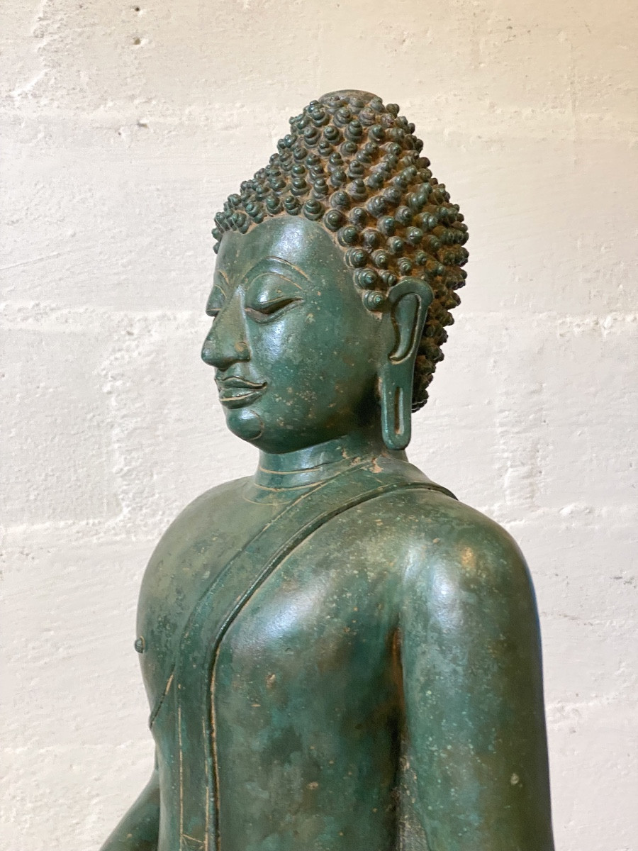 Bouddha en bronze, 81cm, Thailande, circa XIXème