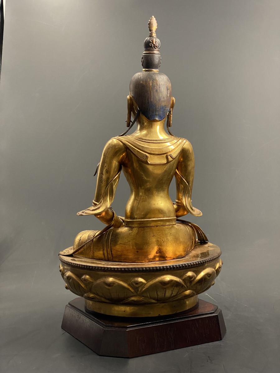 Amitayus, Mongolia, 40cm, 19th Century-photo-1