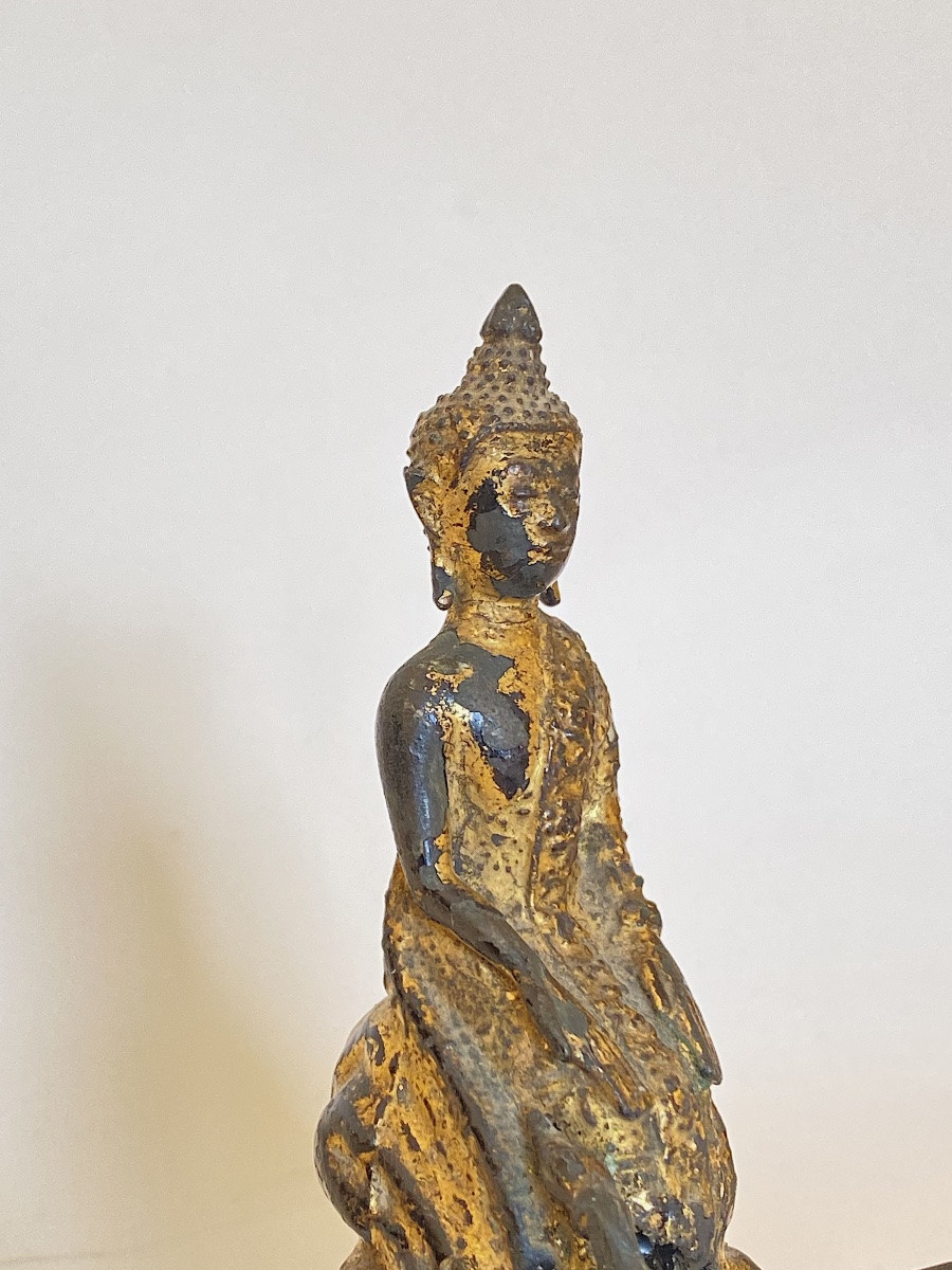 Bouddha, bronze, Thaïlande, XIX ème-photo-2