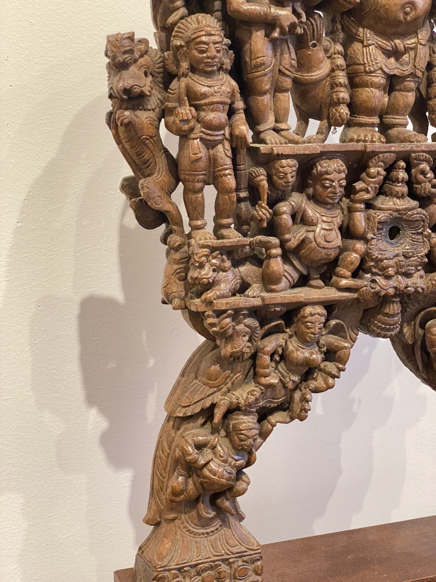 Kavadi, Traditional Sculpture From South India, Late 19th Century-photo-4