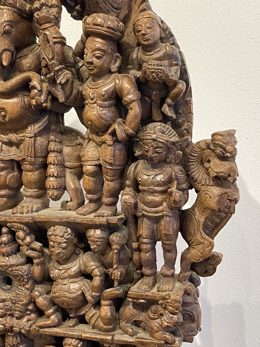 Kavadi, Traditional Sculpture From South India, Late 19th Century-photo-2