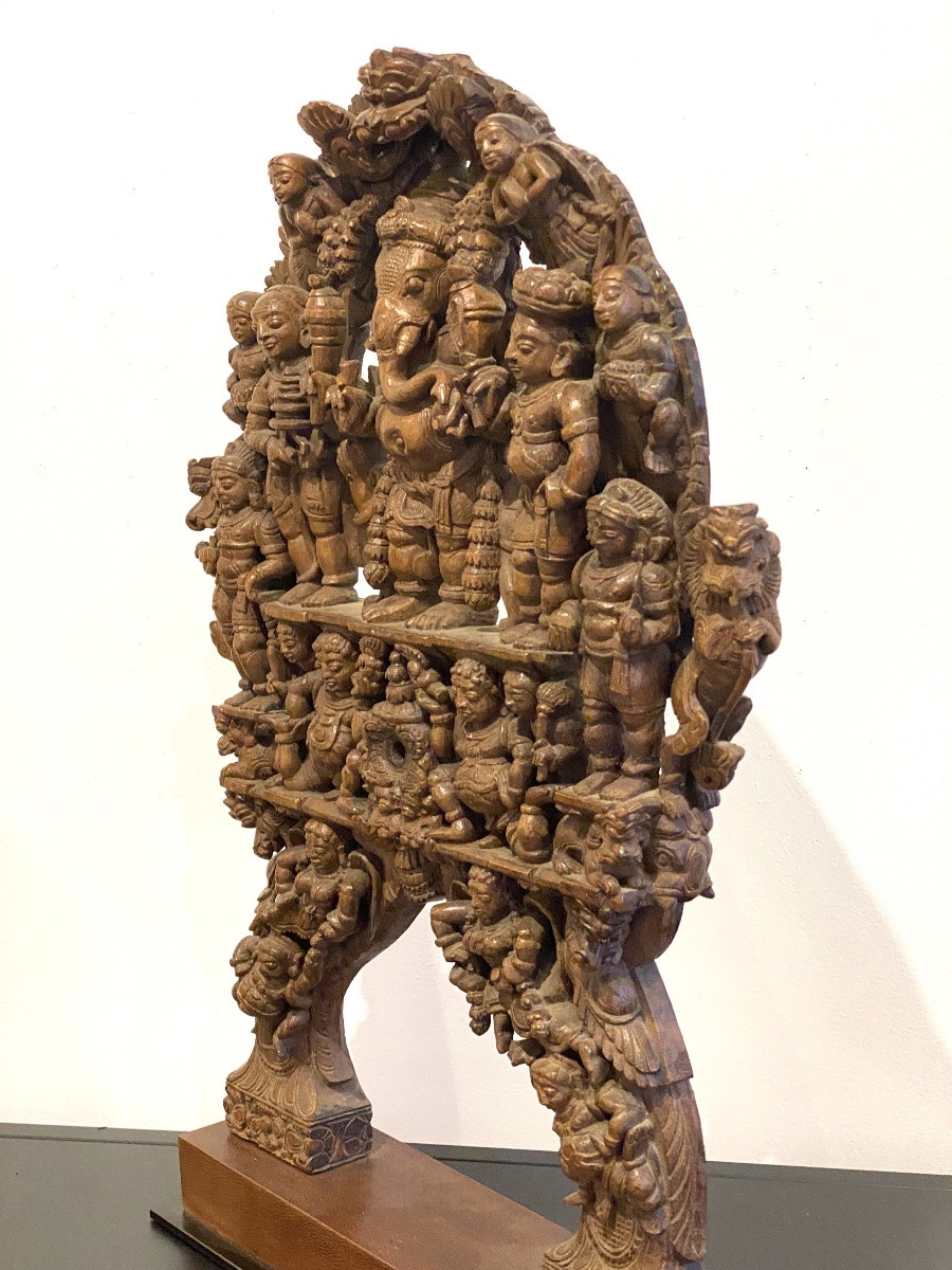 Kavadi, Traditional Sculpture From South India, Late 19th Century-photo-4