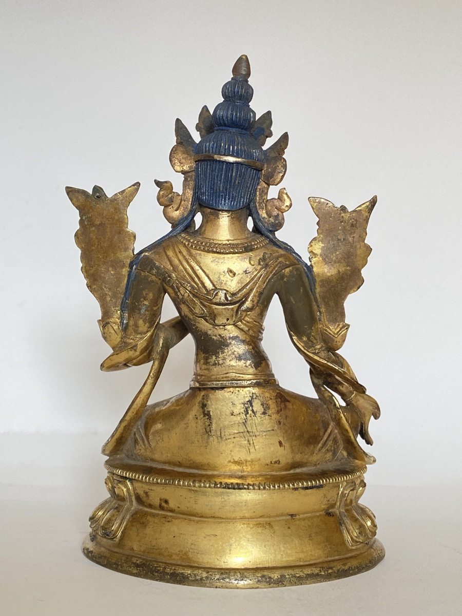 Tara verte, 17,3 cm, Tibet, 18/19ème-photo-2