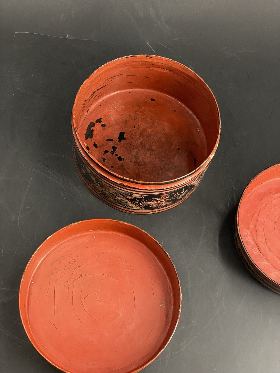 Boîte en laque, Birmanie, XIX ème-photo-2