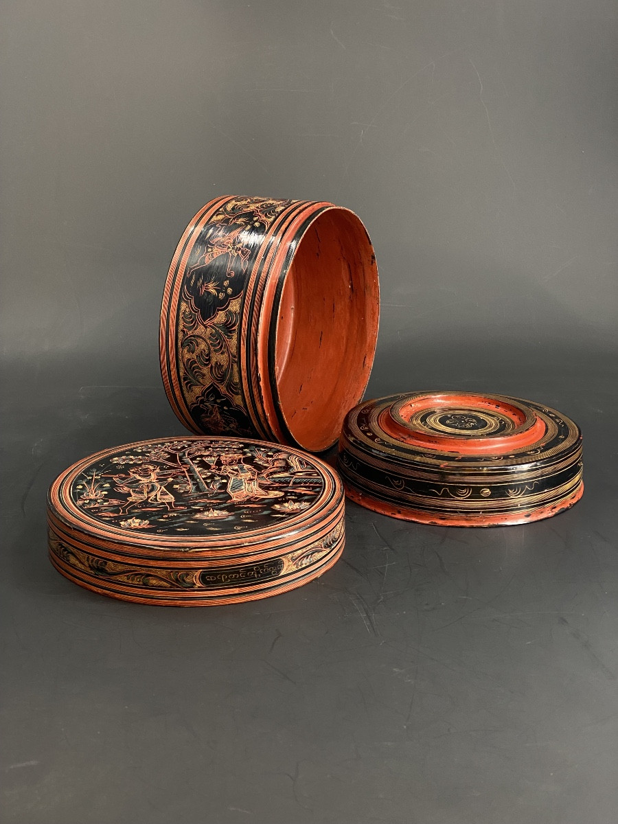 Boîte en laque, Birmanie, XIX ème