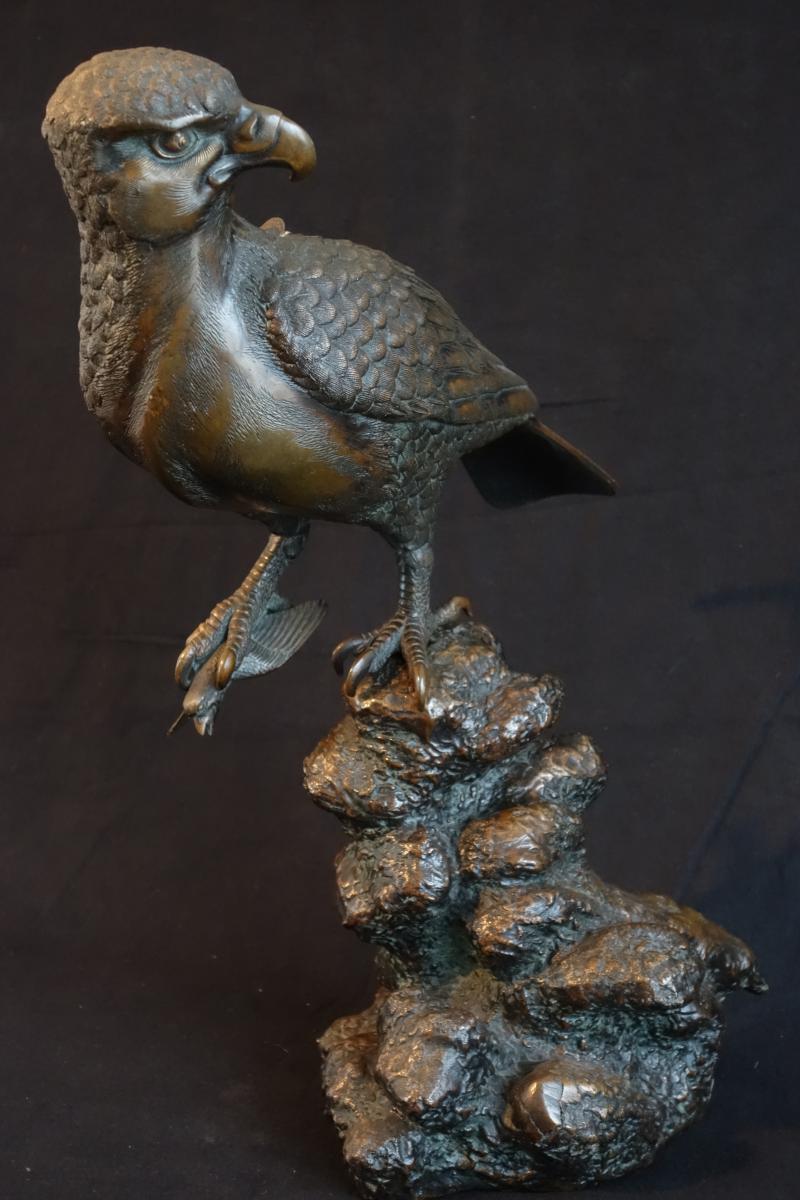 Bronze Eagle, Meije Period, Japan XIX Th Century-photo-5