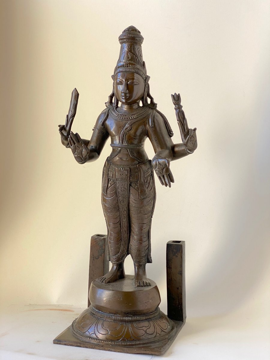 Subrahmanya, Bronze, 40.3 Cm, South India, 18th C.-photo-2