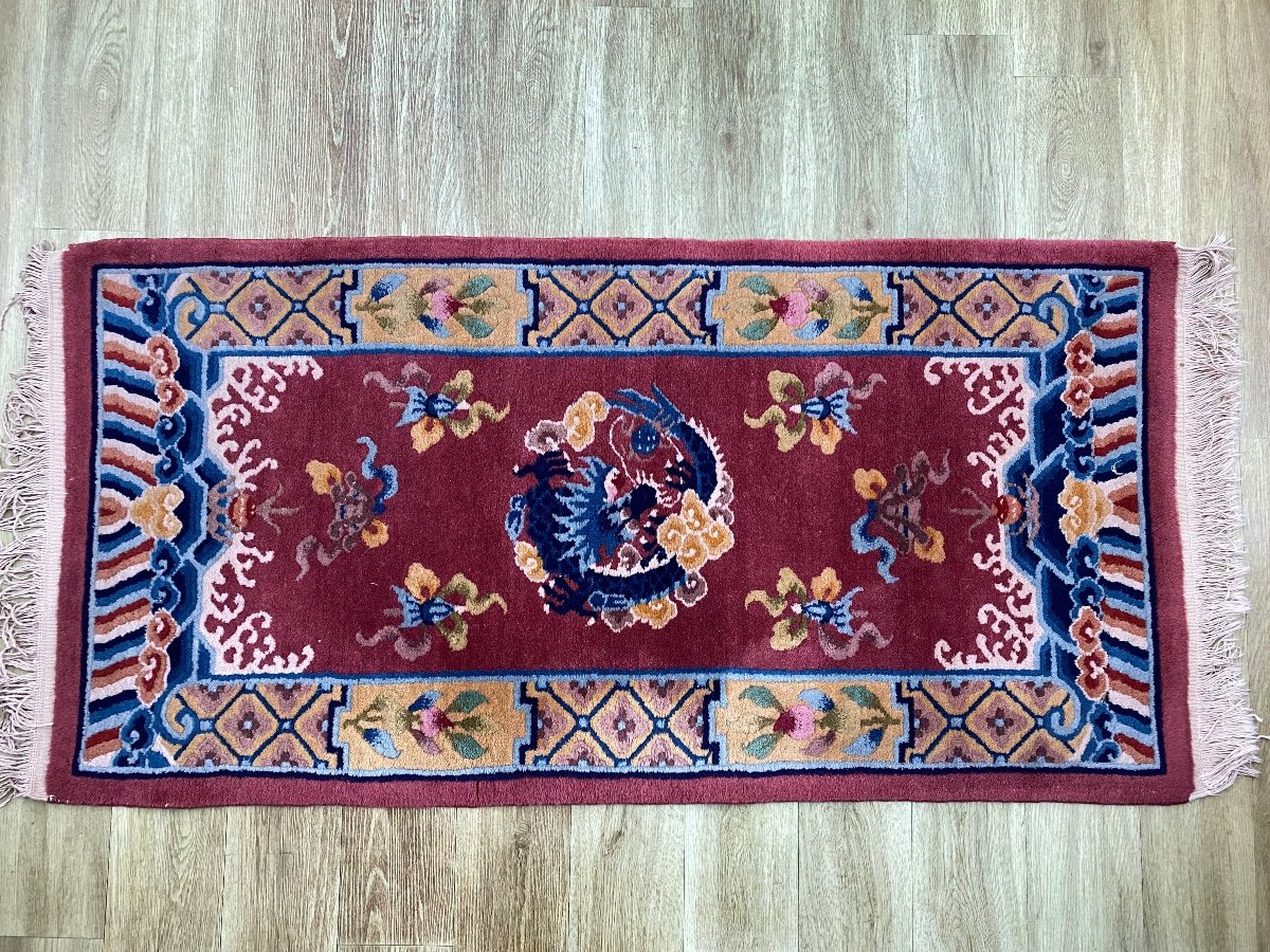 Tapis sino-tibétain, 170 x 70, début XX ème