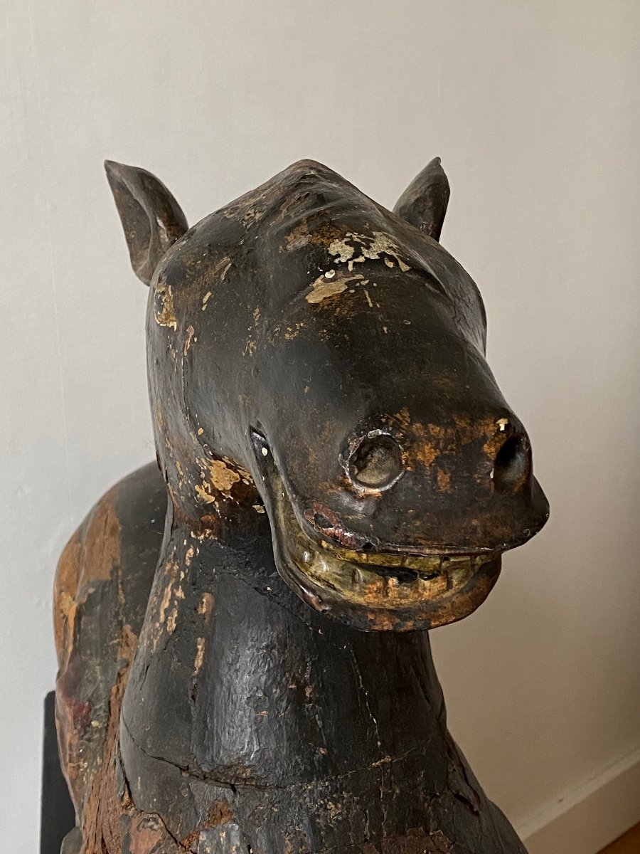 Cheval couché, style Han, 18/19ème-photo-3