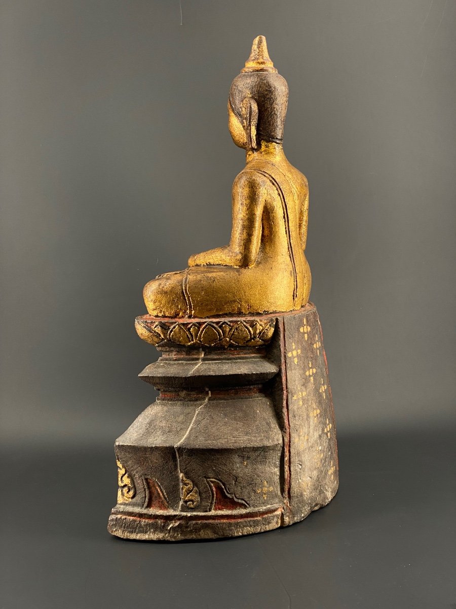 Buddha, In Stone, Burma, 19th Century-photo-3