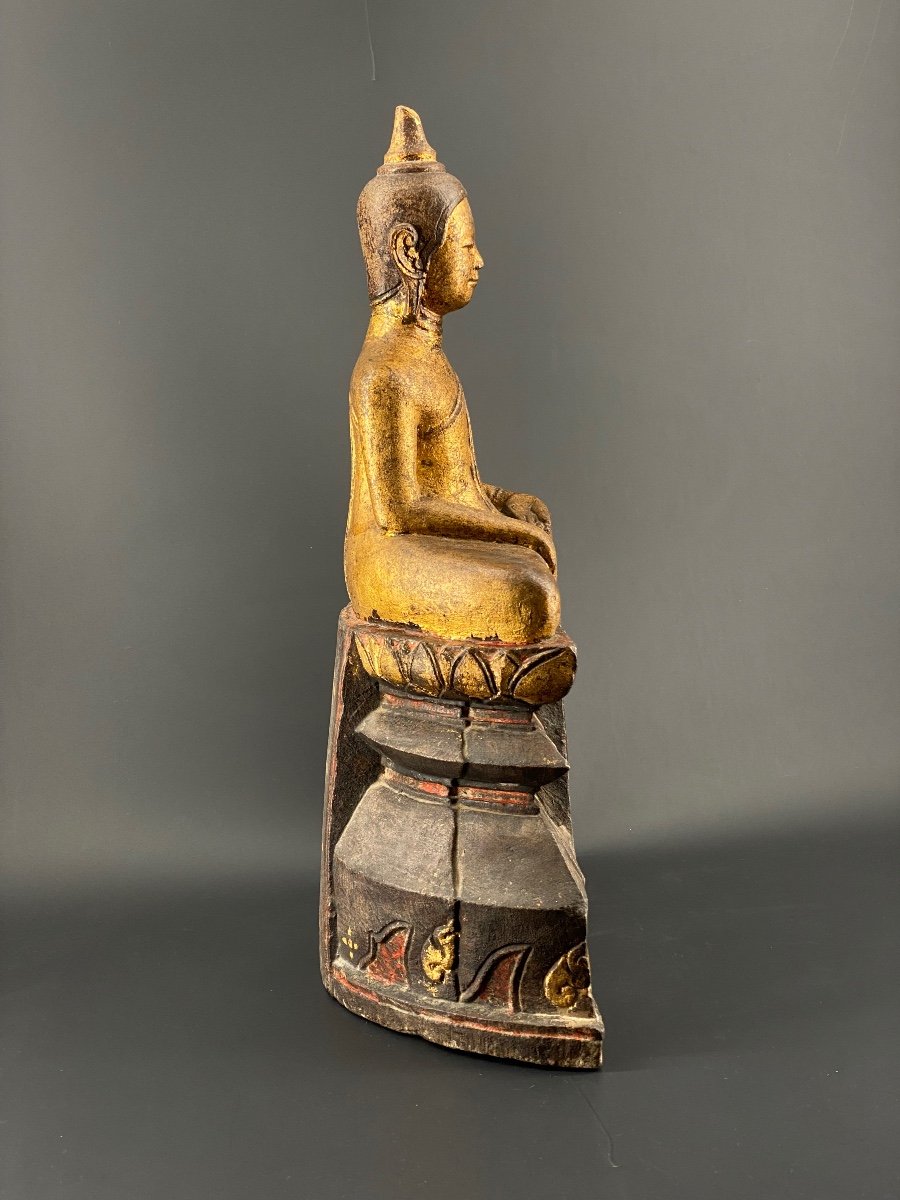 Buddha, In Stone, Burma, 19th Century-photo-4