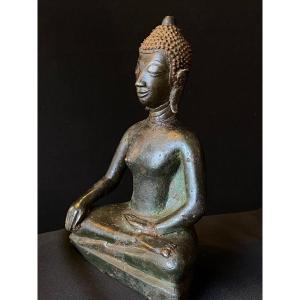 Bouddha bronze Laos XVème