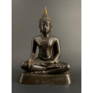 Bouddha, bronze, Thaïlande, 27cm, 19/20 ème