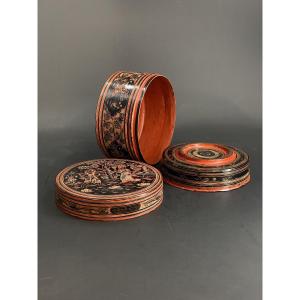 Boîte en laque, Birmanie, XIX ème