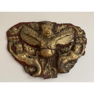 Torana, Gilded Repoussé, Tibet Or Nepal, 17th Century