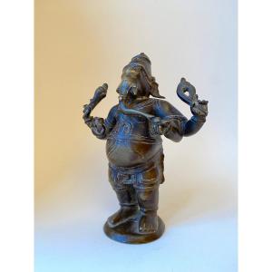 Ganesh debout, bronze, Inde, 19ème, 25,5 cm