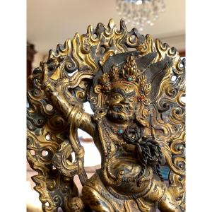 Vajrapani, Gilt Bronze, Nepal,