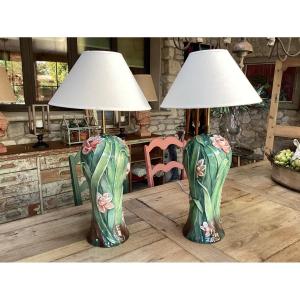 Paire de lampe barbotine