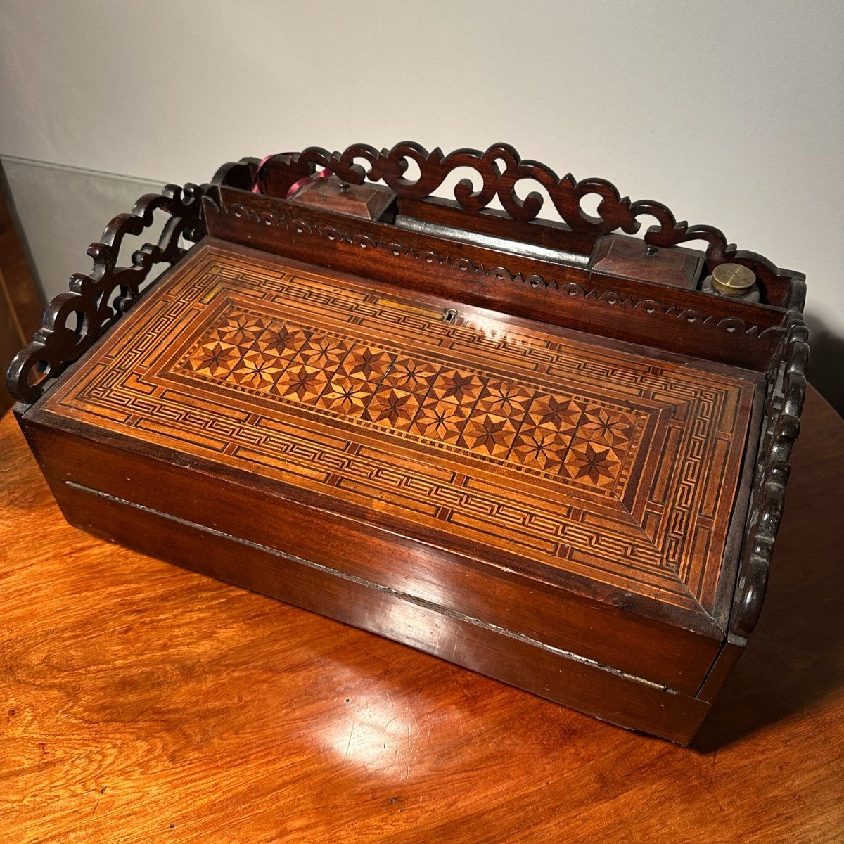 Office Box In Marquetry And Hardwoods