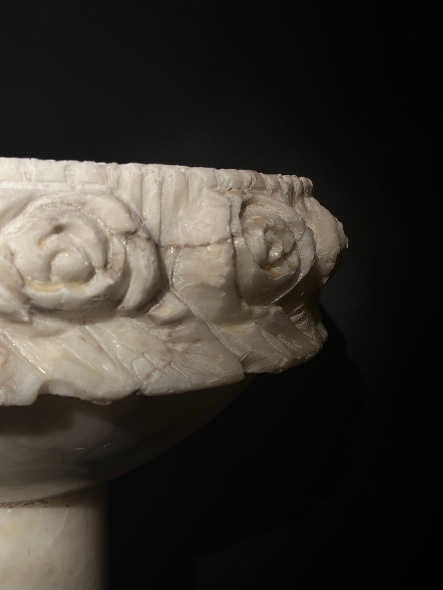 Alabaster Cup, Late 19th Century-photo-3
