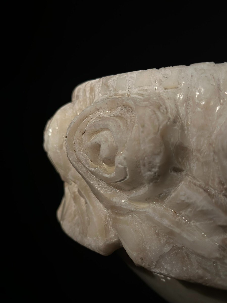 Alabaster Cup, Late 19th Century-photo-4