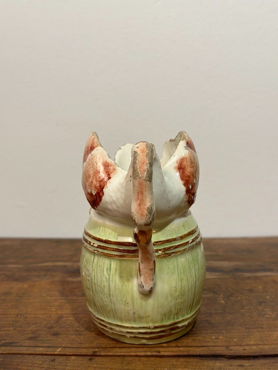 Beautiful Painted Porcelain Jug From The Early 20th Century-photo-2