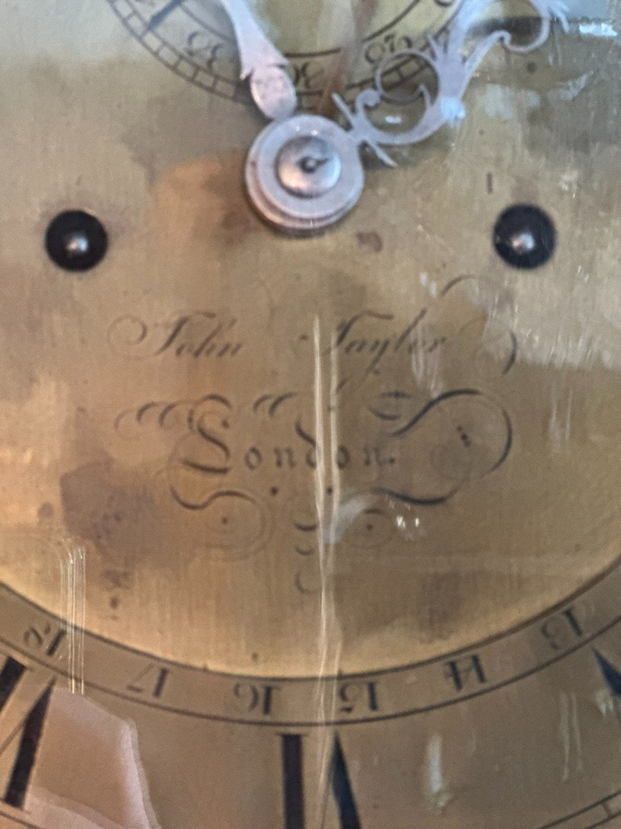 18th Century English Clock, Signed John Taylor-photo-3