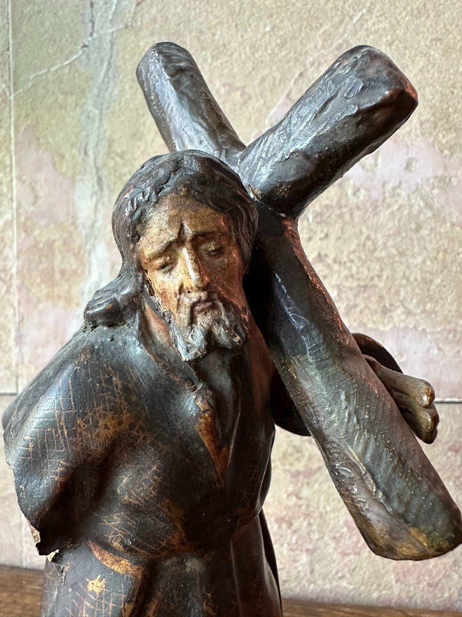 Christ On The Cross Sculpted In The 18th Century.-photo-4