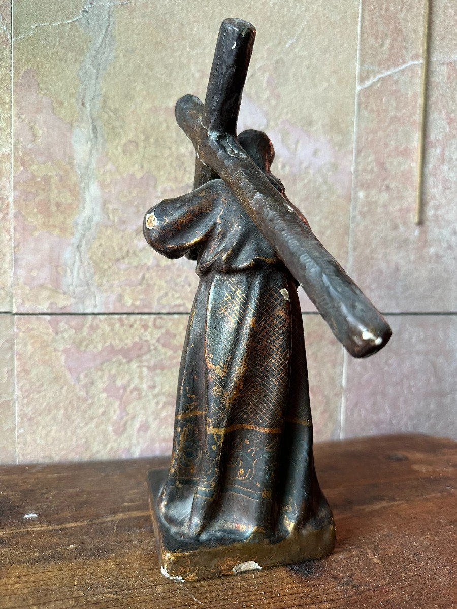 Christ On The Cross Sculpted In The 18th Century.-photo-2