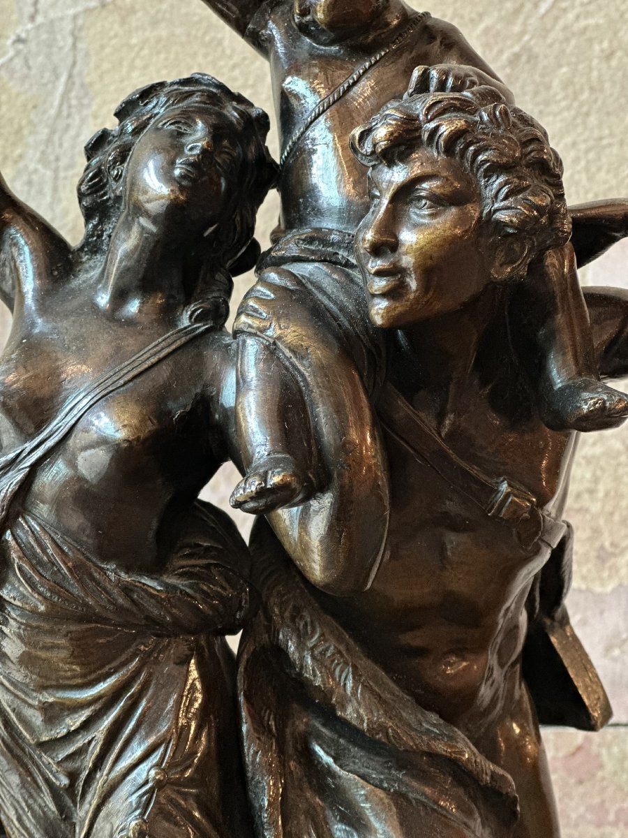 Bronze Group In The Clodion Style-photo-2