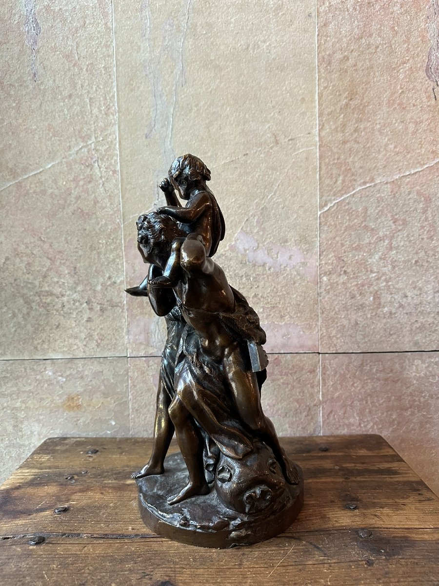 Bronze Group In The Clodion Style-photo-3