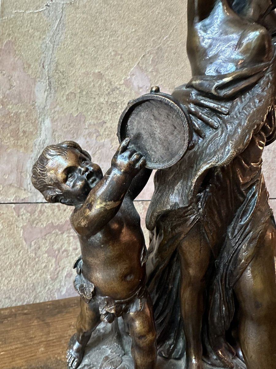 Bronze Group In The Clodion Style-photo-4