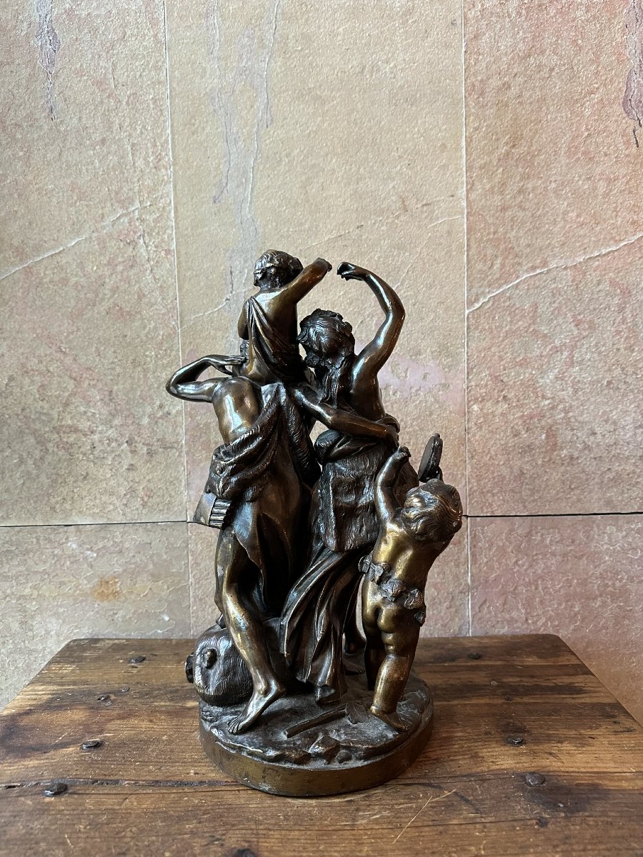 Bronze Group In The Clodion Style-photo-1