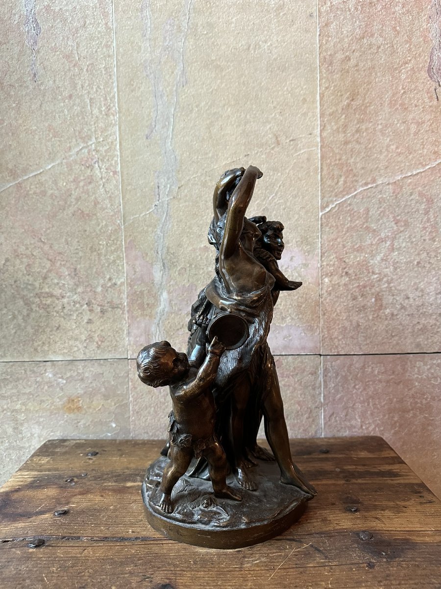 Bronze Group In The Clodion Style-photo-2