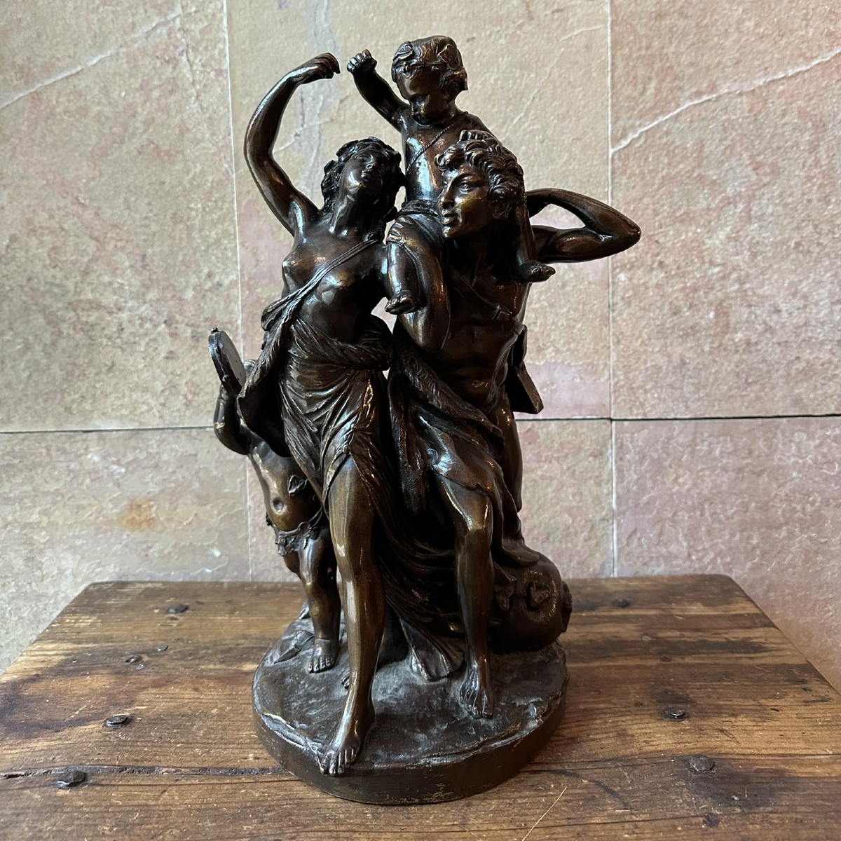 Bronze Group In The Clodion Style