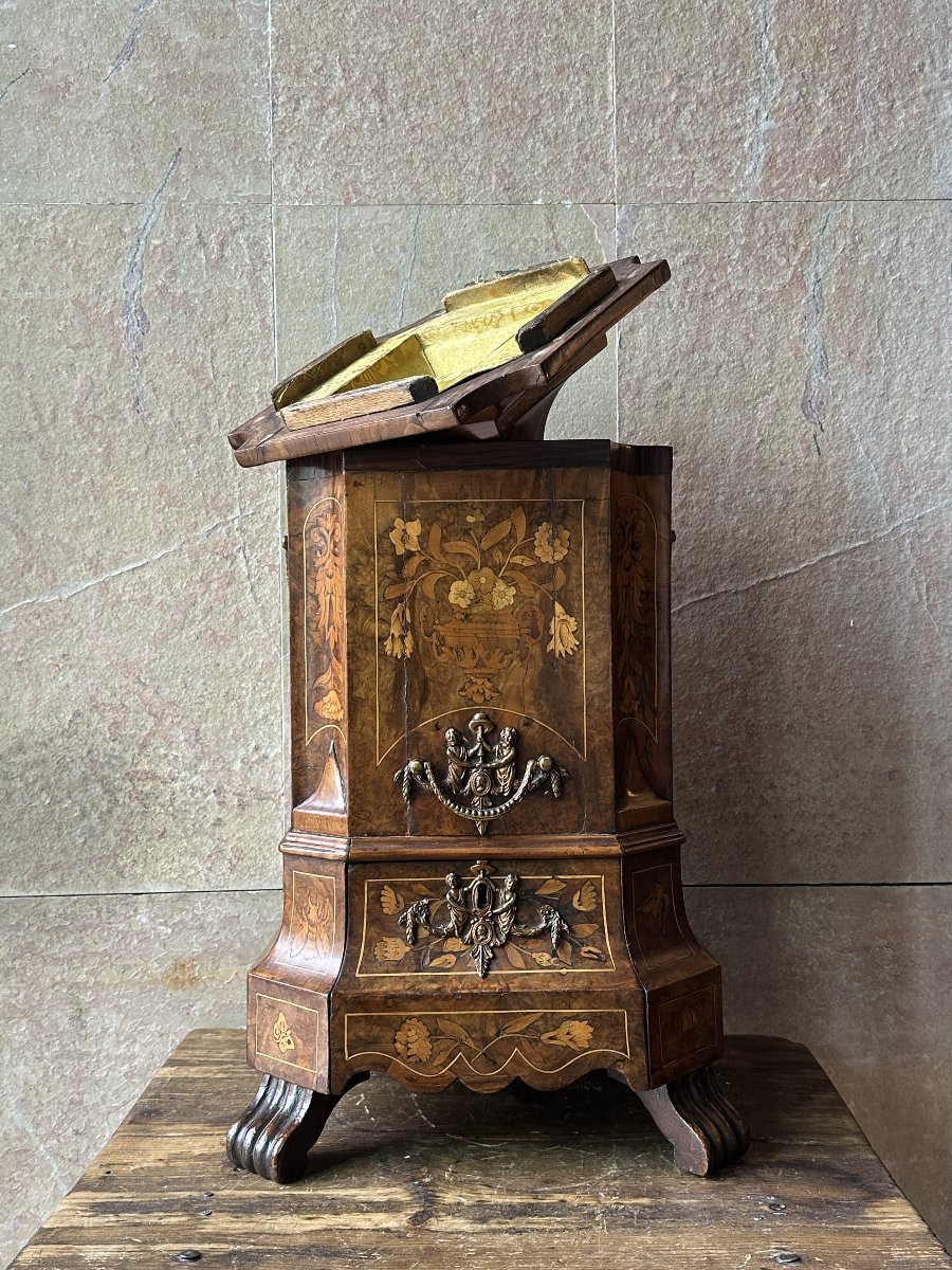 Champagne Bucket In Dutch Marquetry. 18th Century.-photo-4