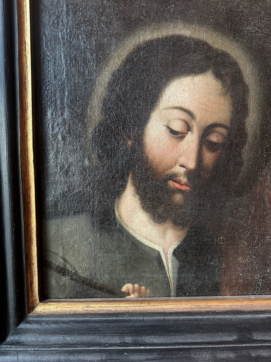 Huile sur toile. XVIIe-XVIIIe siècle.-photo-2