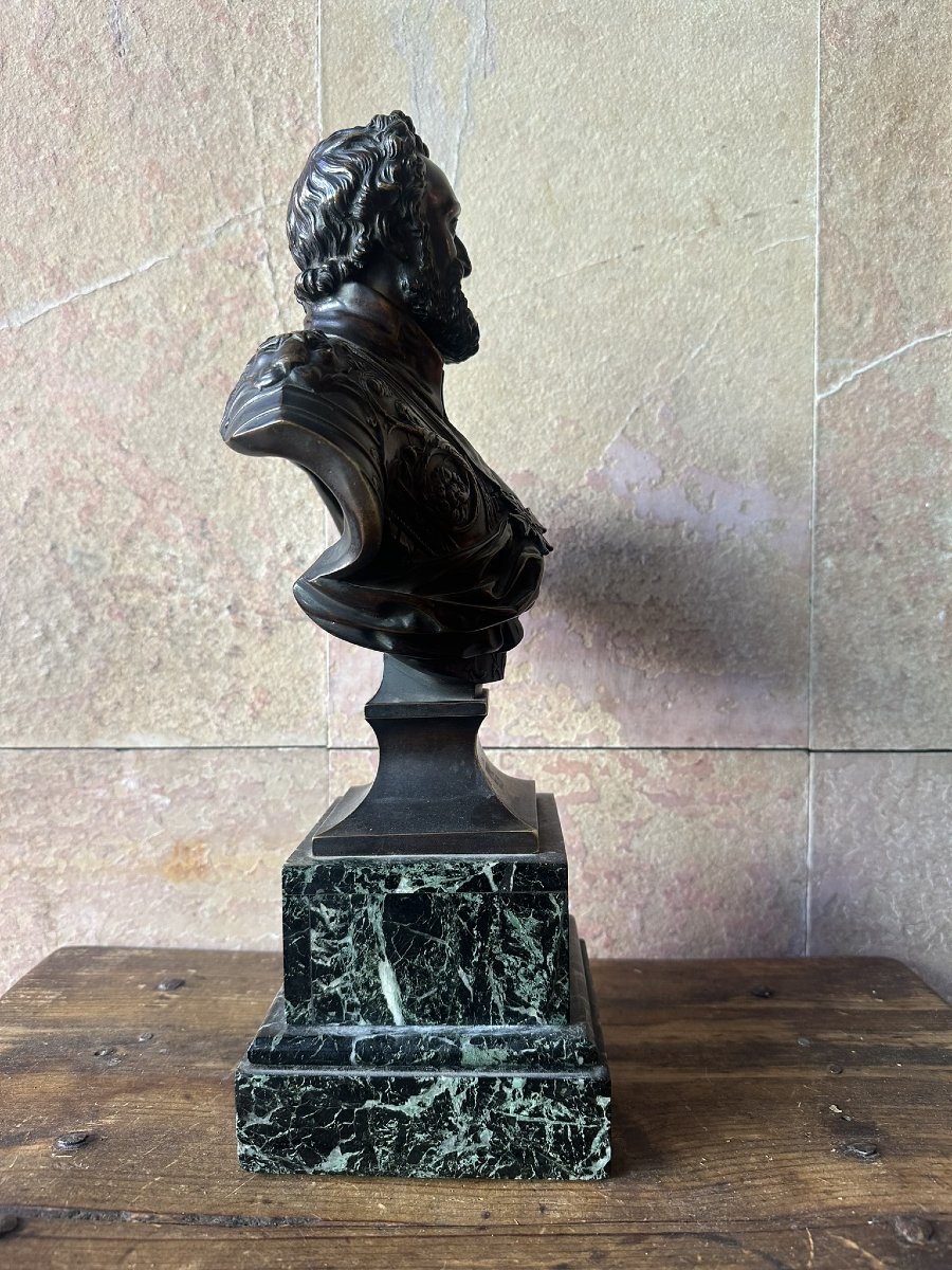 Bronze représentant Henri IV, datant du début du XIXe siècle.-photo-4