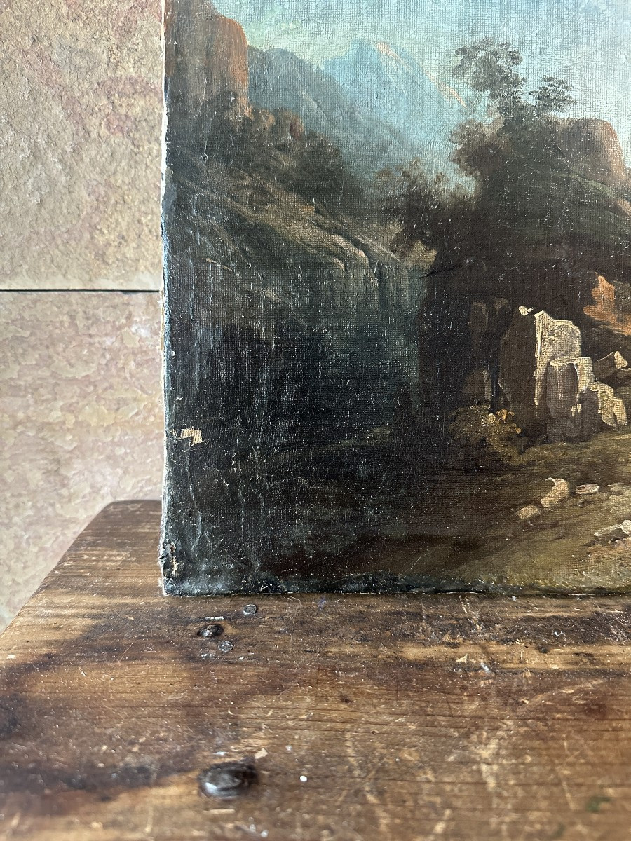 Oil On Canvas. Dutch. 18th Century.-photo-1