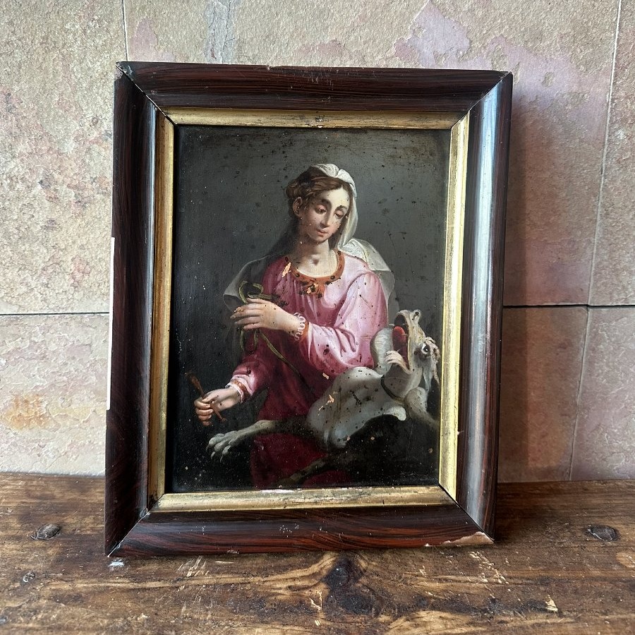 Oil On Copper, 18th Century