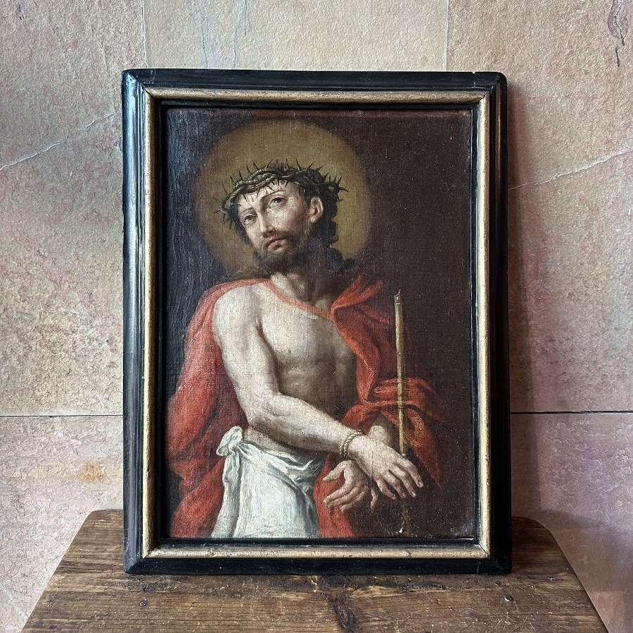 Oil On Canvas Mounted On Panel. 17th–18th Century