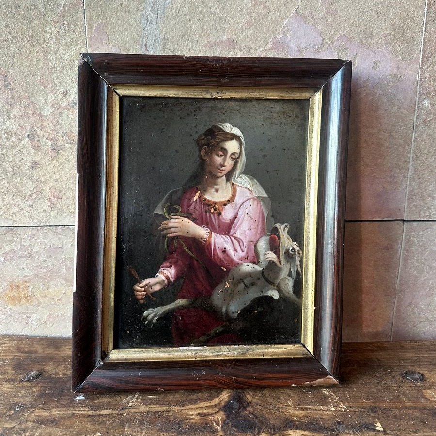 Huile sur cuivre, XVIIIe siècle