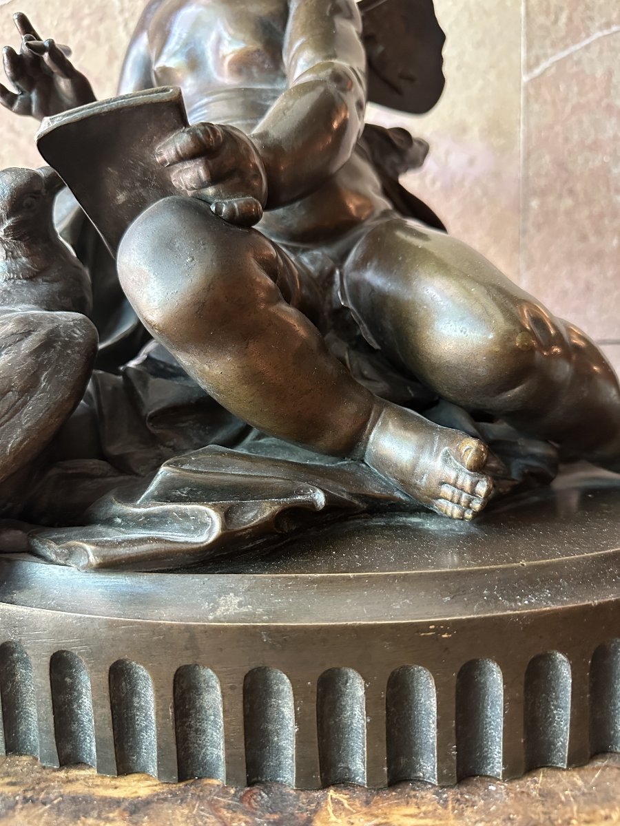 Enfant en bronze. France, XIXe siècle. Époque Napoléon III-photo-3