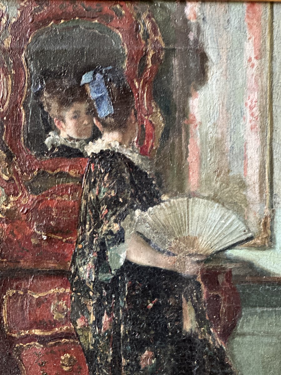 Oil On Canvas, Signed By Emilio Sala.-photo-3