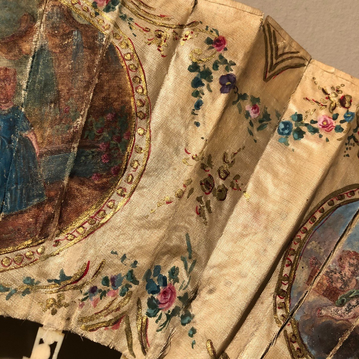 18th Century Hand Painted French Fan-photo-8