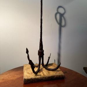 Old Iron Anchor. 18th Century Or Earlier