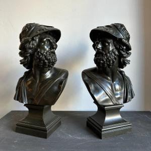 Spectaculaire paire de bronzes du XIXe siècle