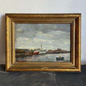 Oil On Panel Signed And Dated Barcelona 1953.